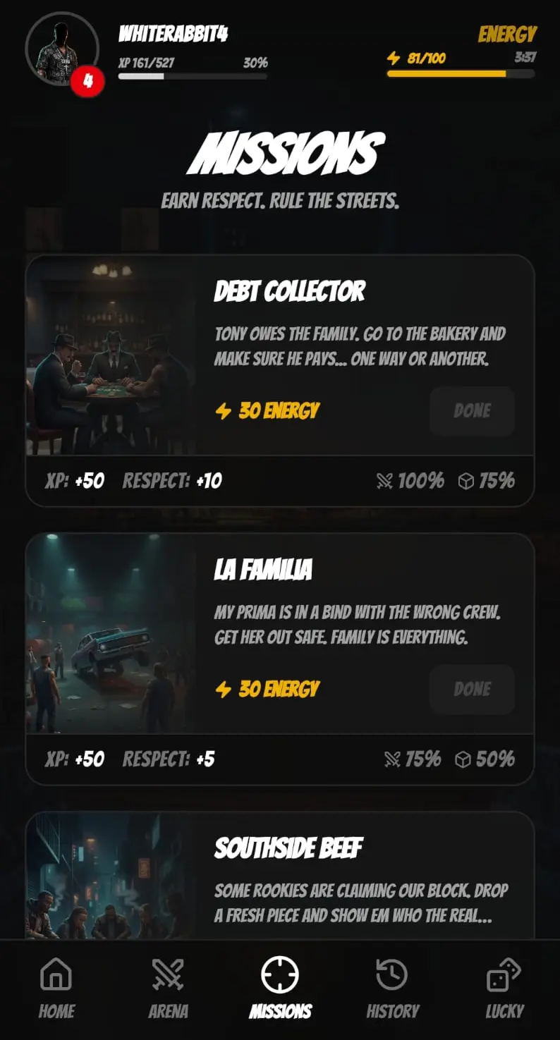 Block Gangs mobile mockup 1